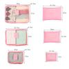 Travel Set 6psc/Set For Packing Cube Clothe Storage Bag New Luggage Suitcase Organizer Pouch Kit Travel Bag Accessorie