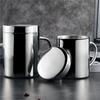 Double Wall Stainless Steel Coffee Mug with Lid Portable Cup Travel Tumbler Jug Milk Tea Cups Office Water Mugs Rock Tumbler Cia