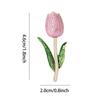 Women Tulip Enamel Flower Brooch Plant Style Pin for Jackets Sweater Wedding Party Accessories