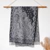 Ethnic Style Jacquard Cashew Flower Travel Scarf Women's Jacquard Fringed Scarf Thickened Extra Long Cape Shawl