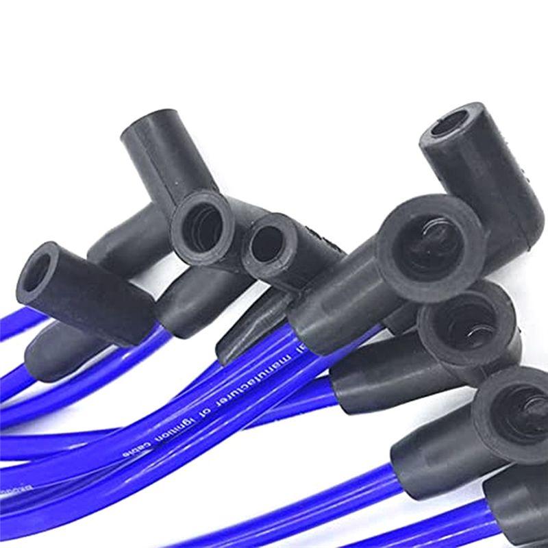 10Pcs 8mm Spark Plug Wire Set Compatible with Mercruiser for Thunderbolt V8 5.0 5.7 84-816608Q61