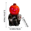 DIY Pumpkin Head Light Cartoon LED Lanterns Halloween Knight Pumpkin Lantern  Haunted House