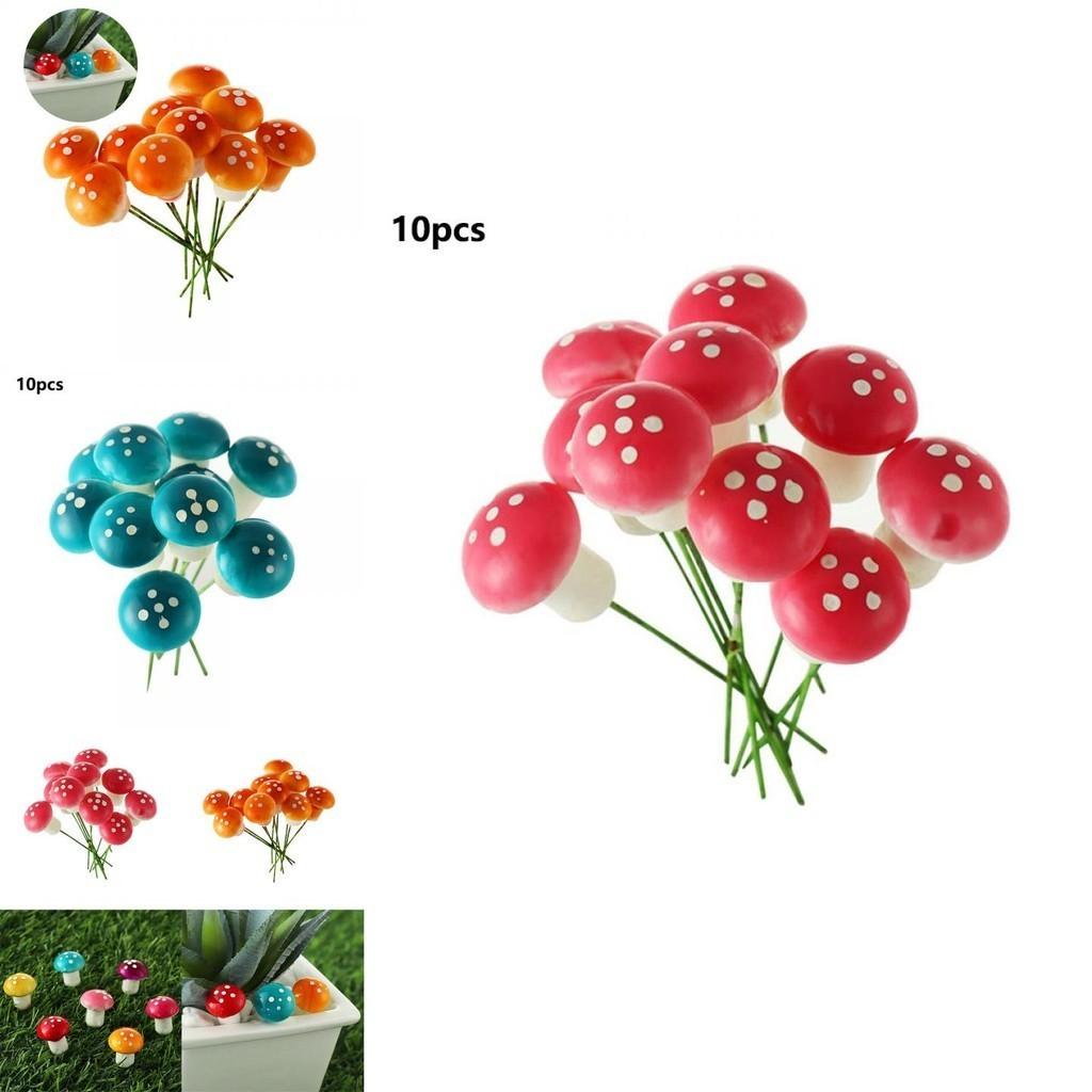 High-quality Colorful Mushroom Ornaments For Beautiful Miniature Landscaping