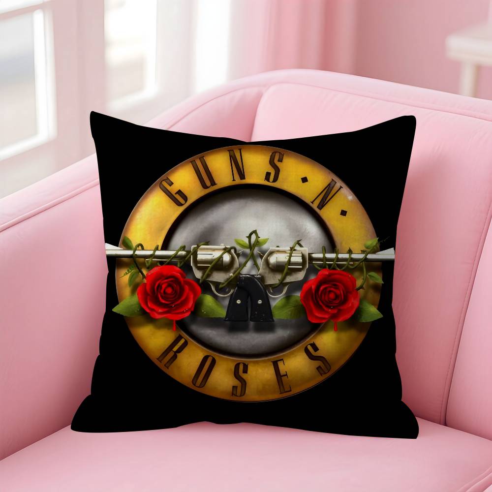 Rock Music Band GGuns N Roses  Personalized Pillow Dust Cover Bedroom Kids Party Decoration Pillowcase Birthday Children Gift