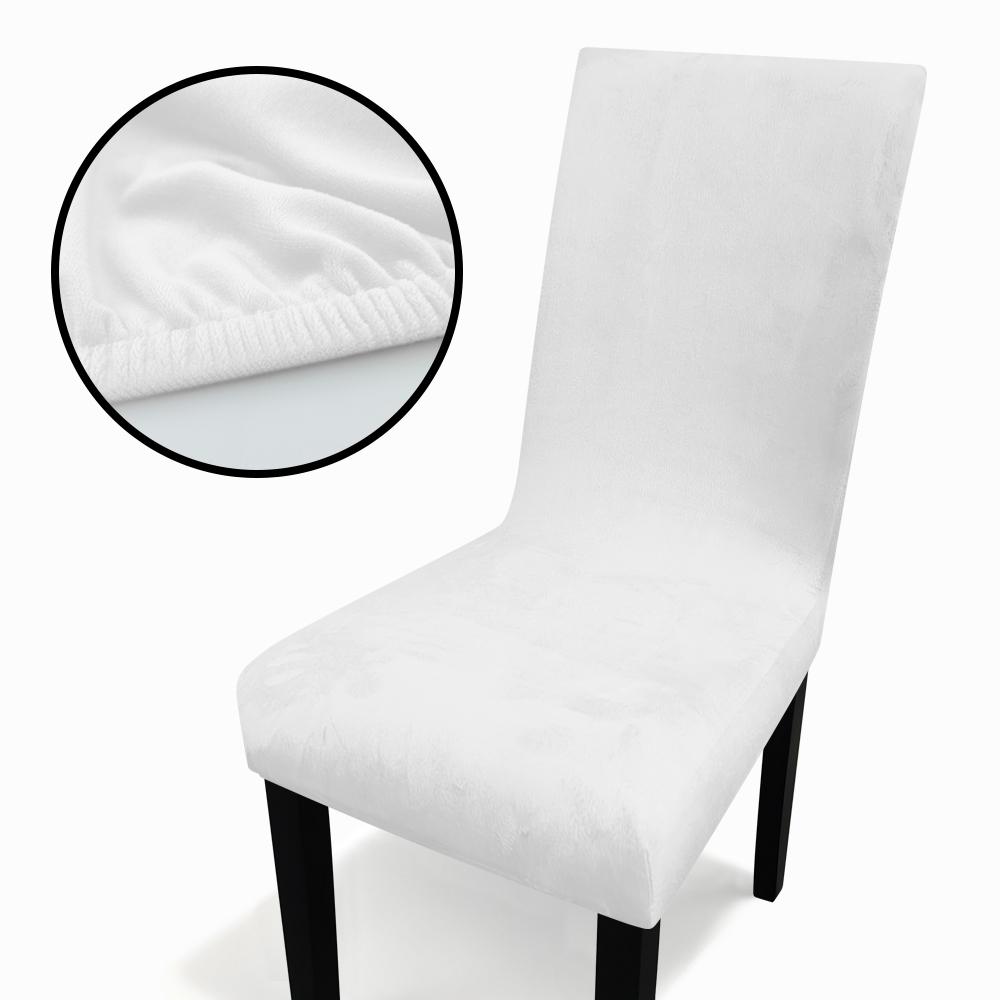 Velvet Home Dining Seat Protector Premium Velvet Chair Cover Thickened Solid Color Stretchable Full Coverage Chair Covers 2026