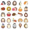 50 Cute Hedgehog Stickers - Waterproof Cartoon Animals for DIY Decoration of Water Bottles, Journals, Suitcases