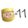Hot Rainbow Dumpling Squishy with Bead Sensory Squeeze Toys for Stress Relief with Bamboo Steamer Funny Kawaii Toy Gifts