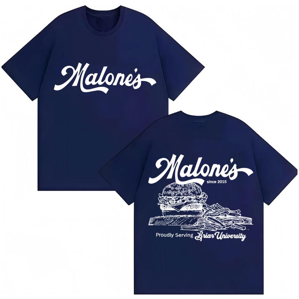 Off-campus Marlon's Briar University Bar and Burge T-shirt Men's and Women's Hockey T-shirt Oversized Fan T-shirt Streetwear