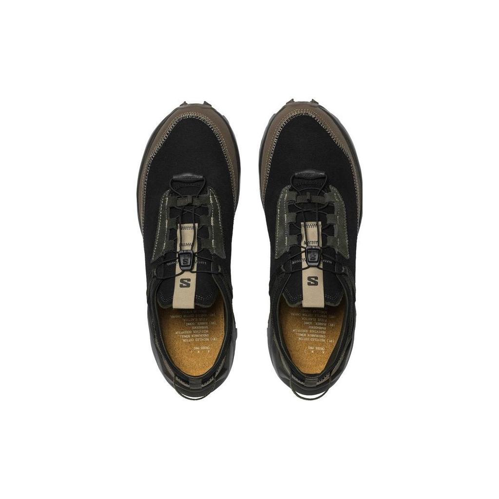 SALOMON Cross Pro Fabric Comfortable Shock Absorbing Non-Slip Durable Low-Top Outdoor Functional Shoes Unisex Shoes Brown Black 470995