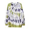 Women's Tie-Dye Long Sleeve Hoodie: Autumn/Winter Loose Fit with Round Neck