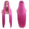 Cosplay Wig 100cm Center-Parted Black Straight Long Hair Unisex Halloween Costume Anime Wig