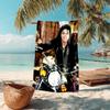 Amerikanische Musik Rock Michael Joseph Jackson Strandtuch Outdoor Camping Urlaub Schwimmen Strandtuch Outdoor Saugfähiges Badetuch Y10