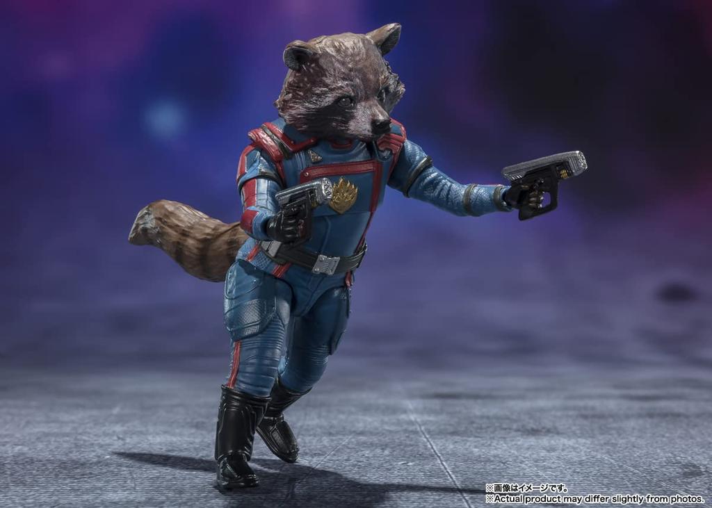 TAMASHII NATIONS Rocket Raccoon of the Volume 150mm X 60mm PVC ABS Painted Movable Figure S.H.Figuarts Star-Lord & (Guardians Galaxy 3) Approx. &