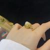 Adjustable Ring with Hidden Box DIY with Flip-top Box Women Open Ring French Style Courtly Style Retro Style Ring