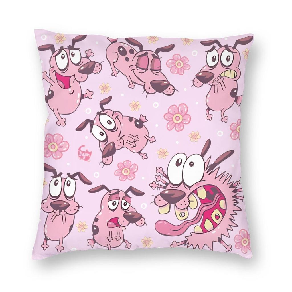 CCourages Cowardly Dog Cereal Box Pillowcase Soft Cushion Cover Decorative Throw Pillow Case Cover Home Drop Shipping cm