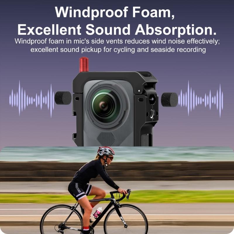 Lightweight Shockproof Frame For X5 Cameras Cage Bracket Featuring Double 1/4 Screw Holes Cold Shoe Mounts Slot