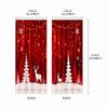 Christmas Printed Curtains Semi-Sheer Holiday Decor Living Room Bedroom Kitchen