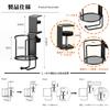 HAUZMENT Headphone Stand Cup Holder Desk Convenient Drink Desk Headset Earphone Strong Clamp Easy Installation 2-in-1 & - Organization, 360-Degree