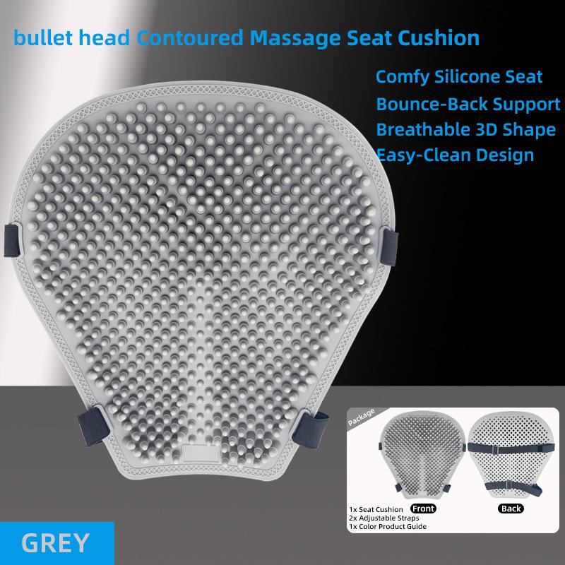 Ergonomic Motorbike Seat Pad Breathable Silicone Cover Thickened Pressure Relief Saddle Protector Comfort Riding Gear