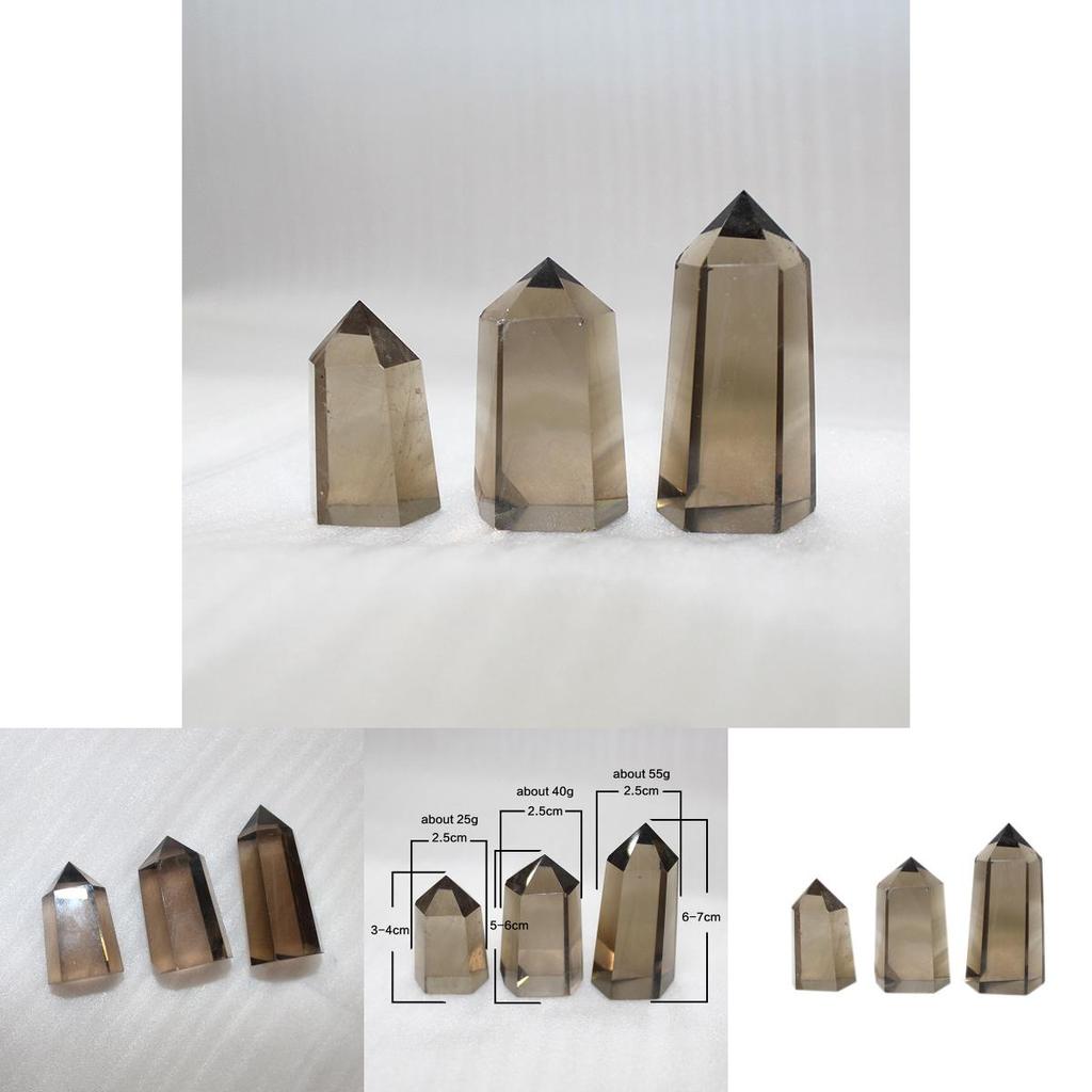 Natürlicher Rauchiger Citrin Quarz Obelisk Kristallstab Spitze Einzigartig Heilung Heimdeko Geschenk Mit Elegantem Design