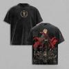 Hot Anime Fullmetal Alchemist Edward Elric Clothing Men Women Tshirts Washed Cotton Tee Retro Oversized T-shirt Harajuku T Shirt
