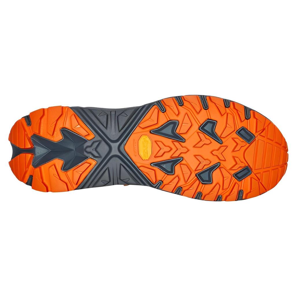 HOKA Trail Code GORE-TEX Castlerock Persimmon Orange Herren Sneaker Grau 1123165-CPOR