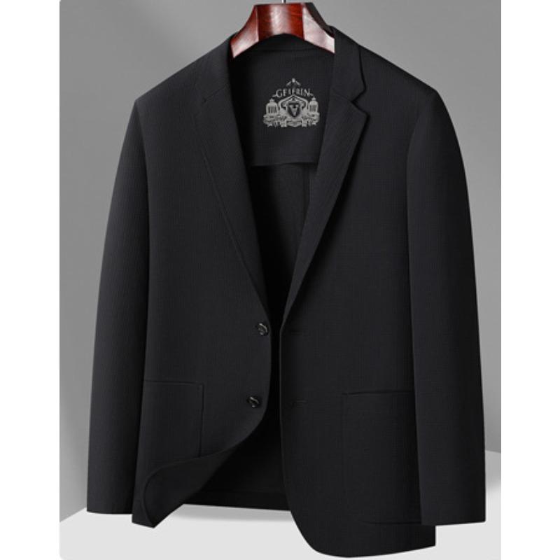 

Молочный шелковый ламинированный однослойный костюм для весны и лета из тонкого тонкого пледа, мужской повседневный тонкий костюм 4XL