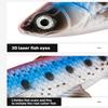 Flexible Fishing Baits Double Color Floating Lures Simulates Natural Lures for Various Water Conditions