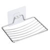 Soap Holder Wall-Mounted Stainless Steel Soap Dish Bathroom Toilet Organized  Storage Rack Draining Soap Dish Household Supplies