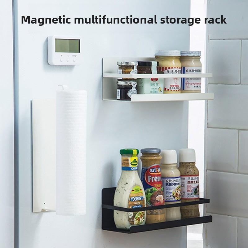 

Refrigerator Magnetic Side Kitchen Spice No-Punch Paper Towel Cling Film Organiser paper roll holder білий
