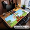 Custom Name Text Big Mouse Pad,Asterix & Obelix Soft Non Slip Extended Desk Mat For Home Office