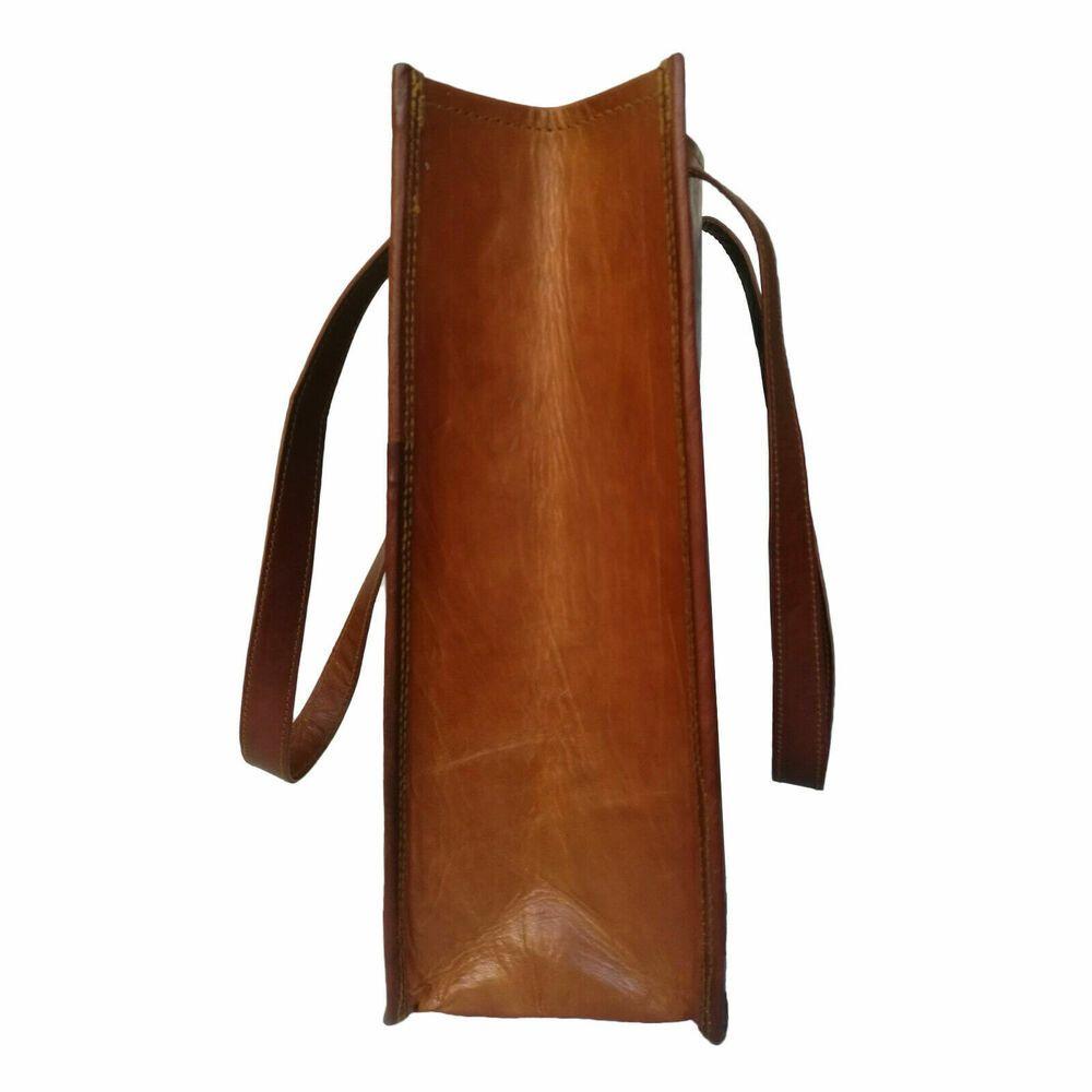 Women's Tote Purse Handmade Goat Leather Shoulder Handbag Shopper Casual Bag New