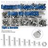 NINDEJIN External Hex Hexagon Head Bolt and Nut Kit M4 M5 M6 Stainless Steel Metric Hex Cap Screw Nuts Assorted Kit