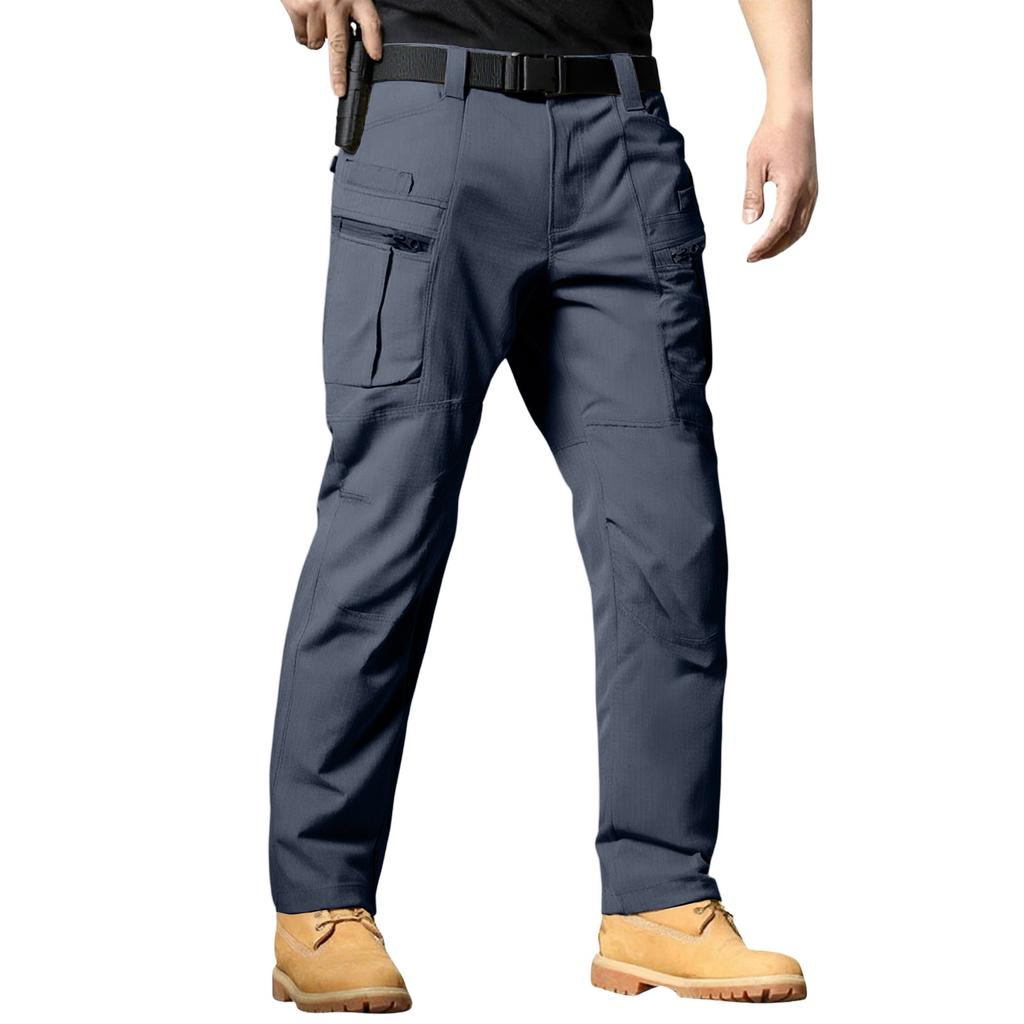 Men's  Work Pants Outdoor Work Fishing Camping Waterproof Wear-resistant Multi-Pocket Work Pants (Belt Not Included)