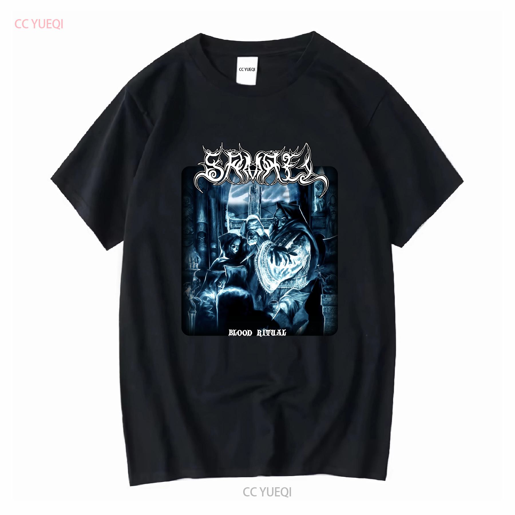 

SAMAEL SHIRT BLOOD RITUAL RARE vintage Washed Soft Top For Everyday Wear Stretched fashion homme Unisex Slightly 4XL