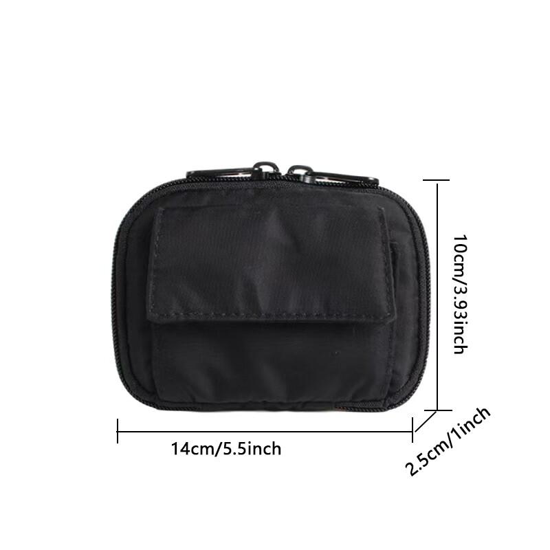 Portable Casual Zipper Storage Small Bag Mini Keys Holder Card Pouch Leisure Travel Wallet for Men and Women