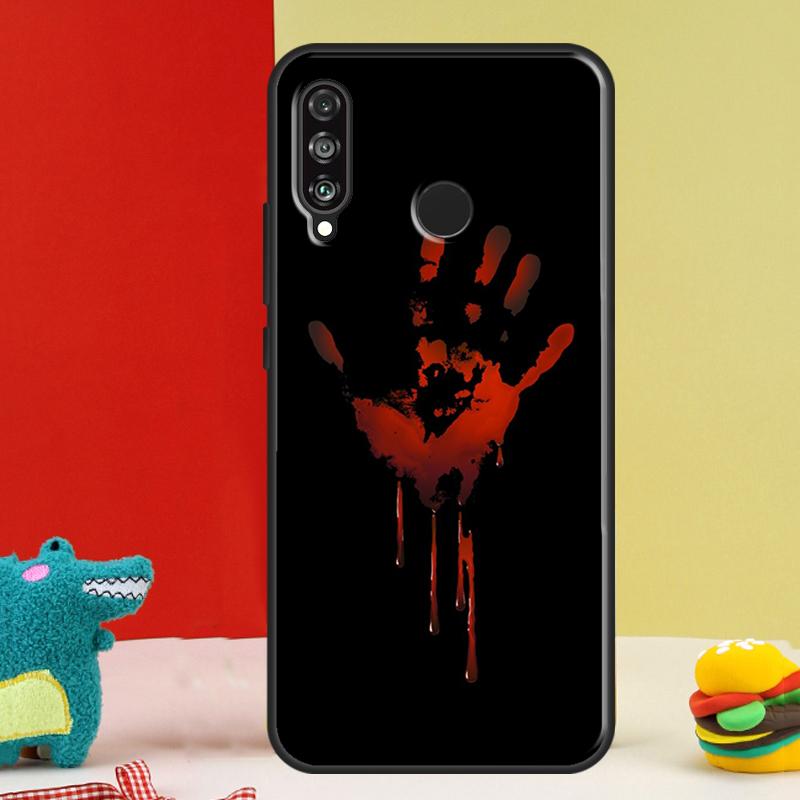 Bloody Hand For Huawei Nova 12s 12i 11i 8i 9 10 SE Y91 Y90 Y60 Y70 Y72 Y61 P20 P40 P30 Lite P60 Pro Case