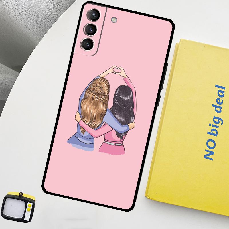 Nejlepší přátelé BFF Ladící kryt pro Samsung Galaxy S22 S23 Ultra Note 20 10 Plus S9 S10 S20 S21 S23 FE Pouzdro na telefon