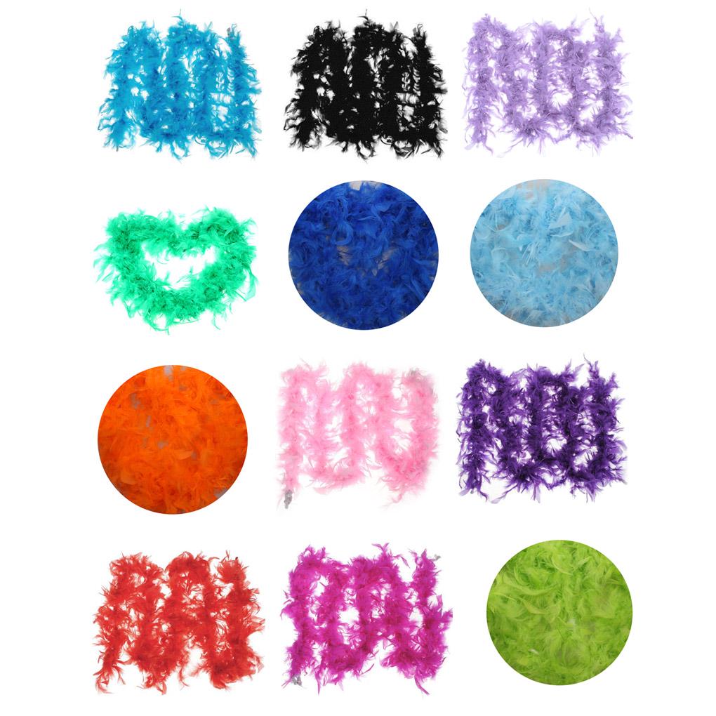 2M Feather Strip Fluffy Craft Costume Fancy Dress Wedding Party Decor