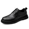 Fashion Genuine leather men's shoes Minimalist gentleman's comfortable style Daily Business Office High quality wedding shoes Groom