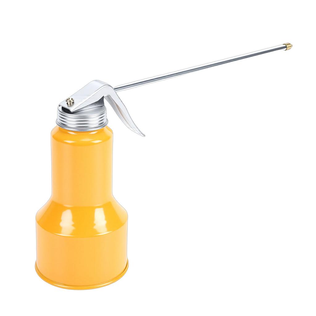 Hand Pump Oiler Can 400ml High Pressure Metal Lubrication Oiling Can Bottle with Metal Spout