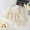 Cute Korean Style Little Girls Floral Cami And Shorts Two Piece Summer Outfit