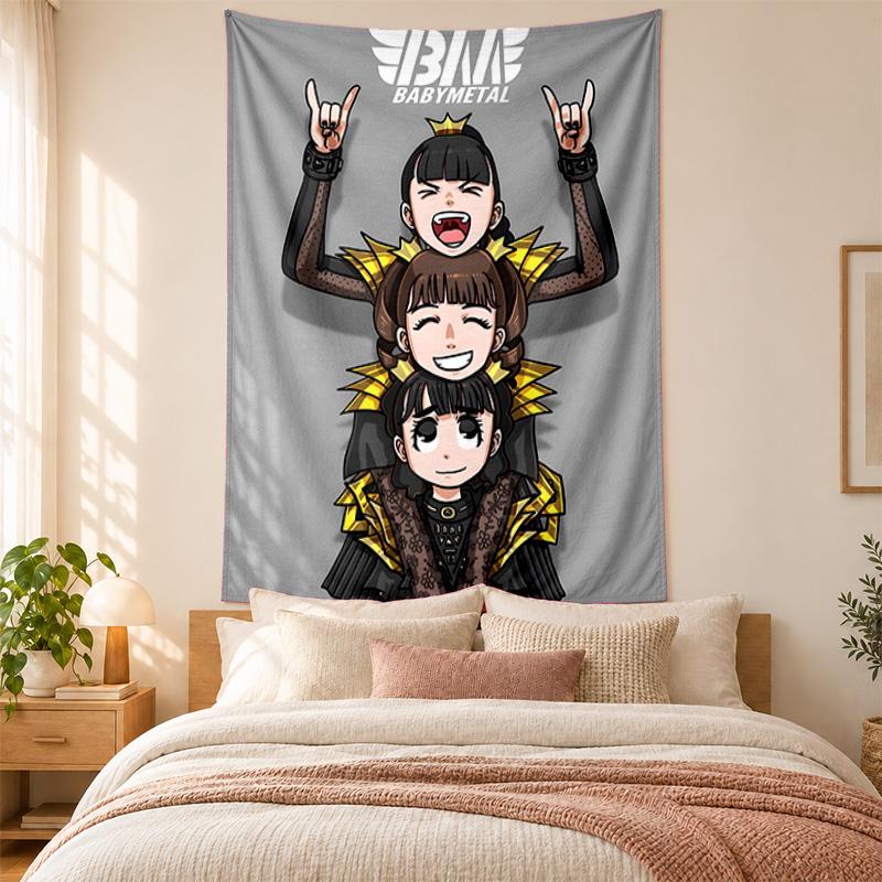 Baby Metal Tapestry highquality for decorating living room bedroom dorm walls ideal as bedroom wallart orholiday gift