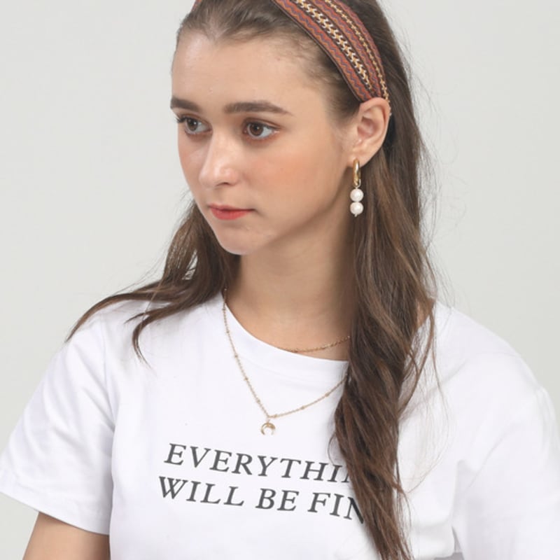 LALA Ethnic Hairband-BROWN