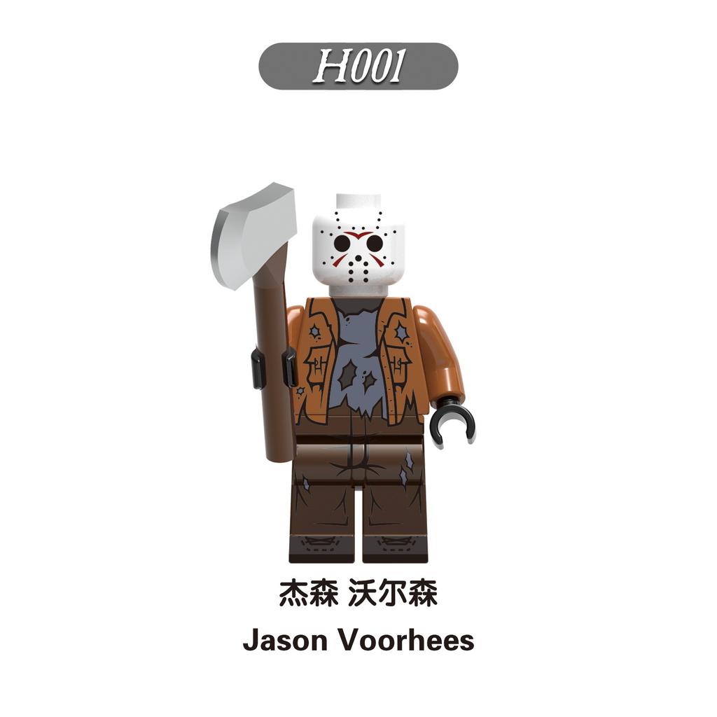 Halloween Scream Horror Minifigure Building Blocks Toy, Mini Puzzle Skeleton Ghost Character Model,Creative Assembly Bricks Set