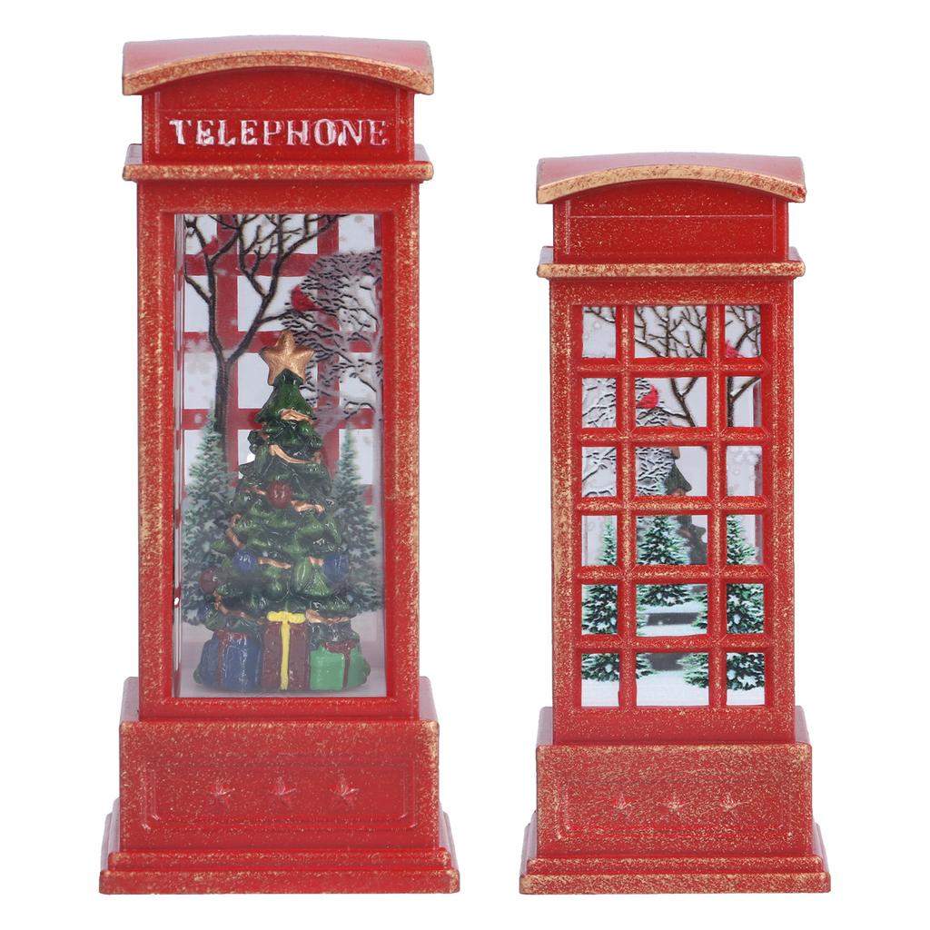 Christmas Decorative Lantern Christmas Table Night Light Lighted Snow Globe LanternChristmas Trees