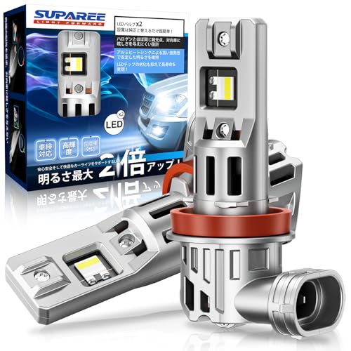 SUPAREE H11 LED Headlight, Compatible with Vehicle Inspection, 6,500K Explosion, 30,000 lm, H8 LED,