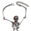 Skull Hand Chain Bracelet Skeleton Hand Bracelet Finger Ring Chains Goth Slave Chain Hands Harness Bracelets Friendship Bracelets Halloween Jewelry