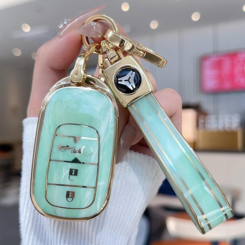 Compatible Key Cover for Honda 10th Gen Civic, Accord, Crown, XR-V, CR-V, Binzhi, Haoying, Lingpai, Jade