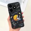 For Tecno Spark 10 Pro 10C Spark 9 Pro 9T Spark 8C Spark 7 Phone Case Black Sky Moon Night Stylish Bumper Shell Liquid Silicone